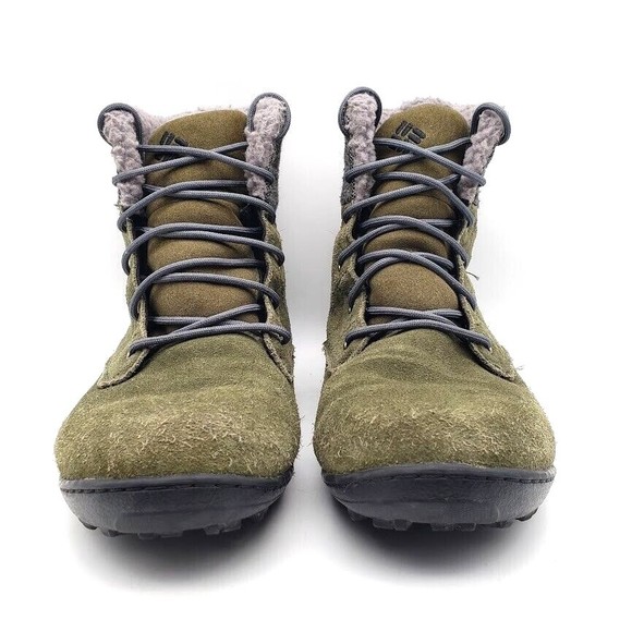 COLUMBIA Powder Summit Shorty Boots Fur Lined Green Waterproof (Women's US 8.5) - Picture 4 of 7